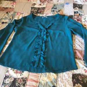 Green Button Up Tunic